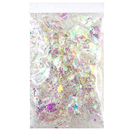 Aoguaro Schillernde Glitzer-Paillettenflocken zum Selbermachen, Glitzer-Zubehör, reflektierende Zellophan-Fragmente, für Nagelkunst, Wandabdeckungen, Harzhandwerk, Epoxidharz, Farbe usw. Dekor Aoguaro Schillernde Glitzer-Paillettenflocken zum Selbermachen, Glitzer-Zubehör, reflektierende Zellophan-Fragmente, für Nagelkunst, Wandabdeckungen, Harzhandwerk, Epoxidharz, Farbe usw. Dekor von Aoguaro