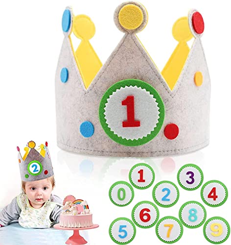 Aohcae Geburtstagskrone Kinder, 0-9 Auswechselbaren den Zahlen Geburtstagskrone Mädchen Krone Geburtstag Junge Geburtstagskrone Filz Partyhüte Kindergeburtstag Aohcae Geburtstagskrone Kinder, 0-9 Auswechselbaren den Zahlen Geburtstagskrone Mädchen Krone Geburtstag Junge Geburtstagskrone Filz Partyhüte Kindergeburtstag von Aohcae