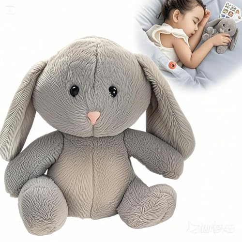 Aohcae Schlummer Kuscheltier, Schlummer Kaninchen mit Herzschlag Atembewegung und Musik, Schlummer Plüschtier, Geschenke Zur Geburt Baby Erstausstattung Neugeborene Aohcae Schlummer Kuscheltier, Schlummer Kaninchen mit Herzschlag Atembewegung und Musik, Schlummer Plüschtier, Geschenke Zur Geburt Baby Erstausstattung Neugeborene von Aohcae