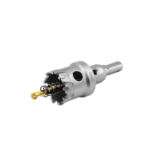 Aohhy 32mm Lochsäge Hartmetall Bohrer, Professional TCT Metall Bohrer für Edelstahl, Kunststoff, Messing, Eisen, Aluminium von Aohhy