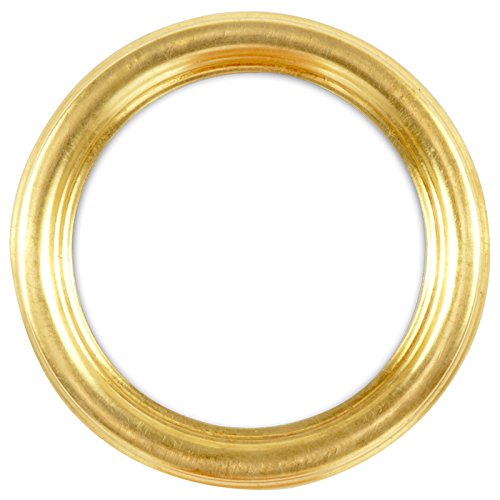 Rundrahmen, runder Bilderrahmen aus Holz im 15x15 cm-Format in Gold komplett mit Normalglas von Aoisora