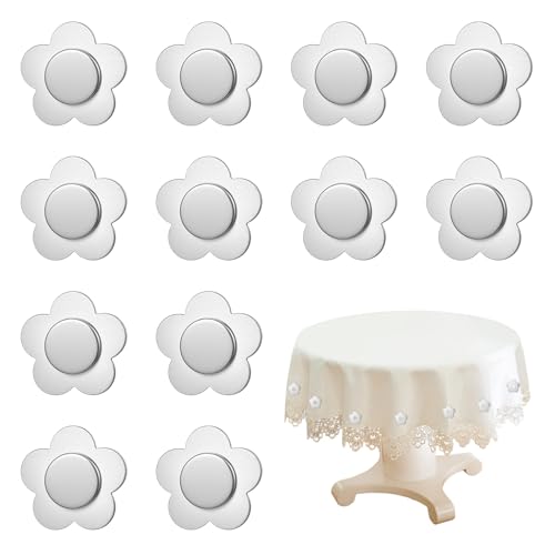 AojSup Tischbeschwerer in Blumenform, für den Außenbereich, Edelstahl, Tischgewichte für Tischdecken, winddicht, magnetische Clips für Picknick, Hochzeit, Party, Dekoration, 12 Stück AojSup Tischbeschwerer in Blumenform, für den Außenbereich, Edelstahl, Tischgewichte für Tischdecken, winddicht, magnetische Clips für Picknick, Hochzeit, Party, Dekoration, 12 Stück von AojSup