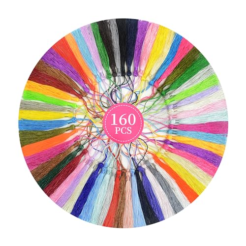 160 Stück Mini Quasten Anhänger Farbe Bunt Klein Quast DIY Metall Acryl Lesezeichen Charm Stoff Girland Ohrring Personalisiert Armband Schmuck Basteln Vorhang Schlüsselanhänger Party Hochzeit Deko 160 Stück Mini Quasten Anhänger Farbe Bunt Klein Quast DIY Metall Acryl Lesezeichen Charm Stoff Girland Ohrring Personalisiert Armband Schmuck Basteln Vorhang Schlüsselanhänger Party Hochzeit Deko von Aokbean