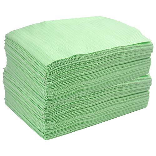 Aokbean 125pcs 13 x 17,7 Zoll 3-lagig Einweg Tattoo Tischdecke wasserdichte Tattoo Tischdecke Handtuchreinigungspad Tischdecke Tuch für Tattoozubehör (Grün) von Aokbean