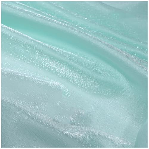 1,5 m x 1 m schimmernder Organza-Stoff, grüner Kristall-Organza-Polyester-Stoff, durchscheinendes glitzerndes Material für Bühnenkostüm, Performance-Kostüm 1,5 m x 1 m schimmernder Organza-Stoff, grüner Kristall-Organza-Polyester-Stoff, durchscheinendes glitzerndes Material für Bühnenkostüm, Performance-Kostüm von Aoktorkit