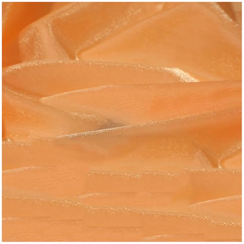 1,5 m x 1 m schimmernder Organza-Stoff, orangefarbener Kristall-Organza-Polyester-Stoff, durchscheinendes glitzerndes Material für Bühnenkostüm, Performance-Kostüm 1,5 m x 1 m schimmernder Organza-Stoff, orangefarbener Kristall-Organza-Polyester-Stoff, durchscheinendes glitzerndes Material für Bühnenkostüm, Performance-Kostüm von Aoktorkit