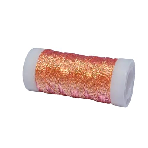1 Rolle metallisches Häkelgarn, Orange, schillerndes Metallic-Garn, glänzendes Strickgarn für Stickereien 1 Rolle metallisches Häkelgarn, Orange, schillerndes Metallic-Garn, glänzendes Strickgarn für Stickereien von Aoktorkit