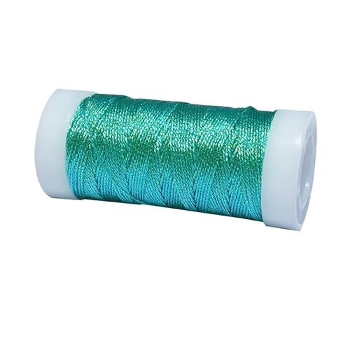 1 Rolle metallisches Häkelgarn, grün, schillerndes Metallic-Garn, glänzendes Strickgarn für Stickereien 1 Rolle metallisches Häkelgarn, grün, schillerndes Metallic-Garn, glänzendes Strickgarn für Stickereien von Aoktorkit