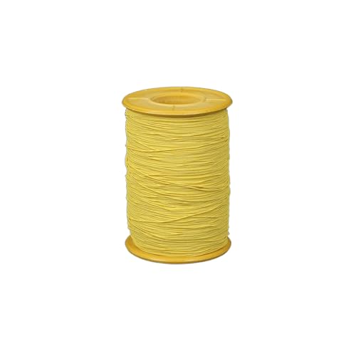 1 Spule elastische Schnur elastisches Nähgarn gelb dehnbarer Faden zum Nähen, Polstern von Aoktorkit