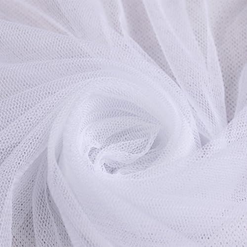 160 cm x 1 m Polyester-Netzstoff, weißer Brautschleier, Tüll-Mesh-Stoff für Bastelarbeiten, Geschenkverpackungen 160 cm x 1 m Polyester-Netzstoff, weißer Brautschleier, Tüll-Mesh-Stoff für Bastelarbeiten, Geschenkverpackungen von Aoktorkit