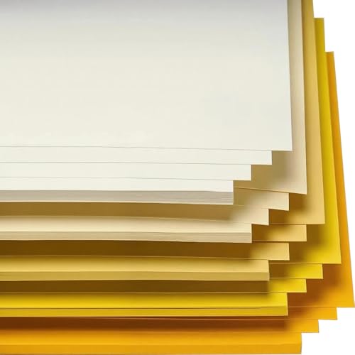 20 Blatt A4-Karton, 230 g farbiger Karton, Kartonpapier in 5 Farben für Bastelarbeiten, Kunst und Handwerk, Gelb 20 Blatt A4-Karton, 230 g farbiger Karton, Kartonpapier in 5 Farben für Bastelarbeiten, Kunst und Handwerk, Gelb von Aoktorkit