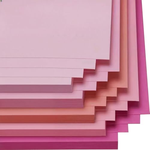 20 Blatt A4-Karton, 230 g farbiger Karton, Kartonpapier in 5 Farben für Bastelarbeiten, Kunst und Handwerk, Rosa 20 Blatt A4-Karton, 230 g farbiger Karton, Kartonpapier in 5 Farben für Bastelarbeiten, Kunst und Handwerk, Rosa von Aoktorkit