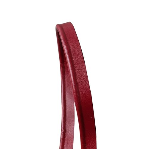 5 m Bordeauxrote Lederpaspel-Bordüre, 1 cm breit, Paspelband, paspeliert, für Kleidung, Stoffkante, Nähband von Aoktorkit