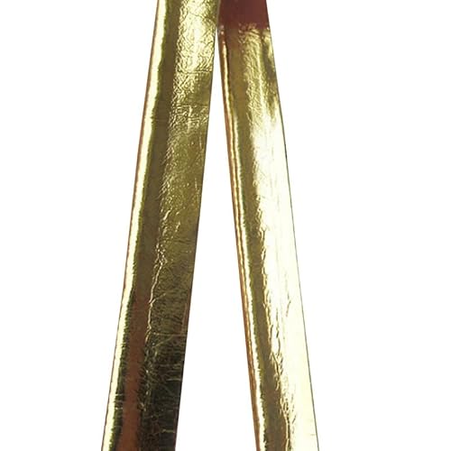 5 m goldene Lederpaspelierung, 1 cm breit, Schrägband, paspeliert, für Kleidung, Stoffkante, Nähband 5 m goldene Lederpaspelierung, 1 cm breit, Schrägband, paspeliert, für Kleidung, Stoffkante, Nähband von Aoktorkit