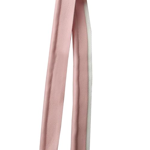 5 m rosa Lederpaspel-Bordüre, 1 cm breit, Schrägband, paspeliert, für Kleidung, Stoffkante, Nähband 5 m rosa Lederpaspel-Bordüre, 1 cm breit, Schrägband, paspeliert, für Kleidung, Stoffkante, Nähband von Aoktorkit