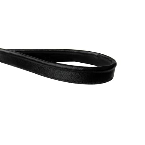 5 m schwarze Lederpaspel-Bordüre, 1 cm breit, Schrägband, paspeliert, für Kleidung, Stoffkante, Nähband 5 m schwarze Lederpaspel-Bordüre, 1 cm breit, Schrägband, paspeliert, für Kleidung, Stoffkante, Nähband von Aoktorkit
