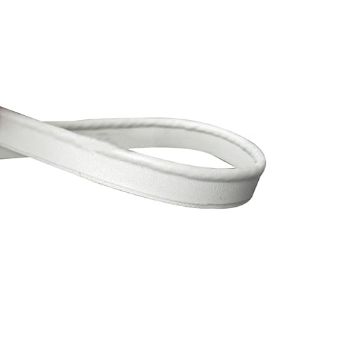 5 m weiße Lederpaspel-Bordüre, 1 cm breit, Schrägband, paspeliert, für Kleidung, Stoffkante, Nähband 5 m weiße Lederpaspel-Bordüre, 1 cm breit, Schrägband, paspeliert, für Kleidung, Stoffkante, Nähband von Aoktorkit