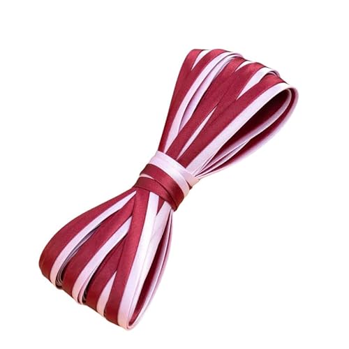 5 m zweifarbige Satin-Paspelbordüre, 1 cm breit, Paspelband, zum Nähen, Basteln, Rot und Hellrosa 5 m zweifarbige Satin-Paspelbordüre, 1 cm breit, Paspelband, zum Nähen, Basteln, Rot und Hellrosa von Aoktorkit