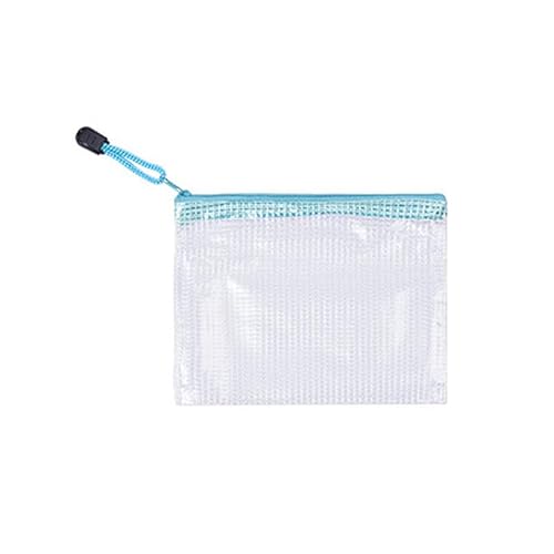 5 x Kunststoff-Dokumentenmappen, 22 x 11 cm, Netzstoff, Dokumentenmappen, Druckverschlussbeutel für Schule, Bürobedarf, Blau 5 x Kunststoff-Dokumentenmappen, 22 x 11 cm, Netzstoff, Dokumentenmappen, Druckverschlussbeutel für Schule, Bürobedarf, Blau von Aoktorkit