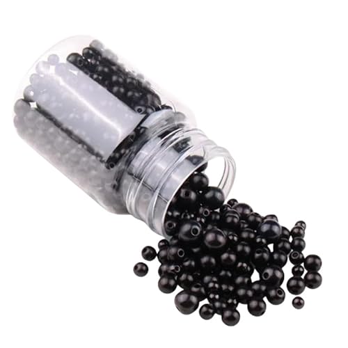 520 Stück 3–8 mm Perlen zum Basteln, schwarze runde Looes-Perlen für Armbänder, Halsketten, Dekoration 520 Stück 3–8 mm Perlen zum Basteln, schwarze runde Looes-Perlen für Armbänder, Halsketten, Dekoration von Aoktorkit
