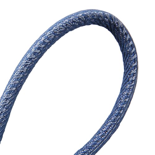 8 mm Denim-Stoff, runde Schnur, 5 m Stich, Denim-Stoffseil für Bastelarbeiten, Taschen, Blau 8 mm Denim-Stoff, runde Schnur, 5 m Stich, Denim-Stoffseil für Bastelarbeiten, Taschen, Blau von Aoktorkit