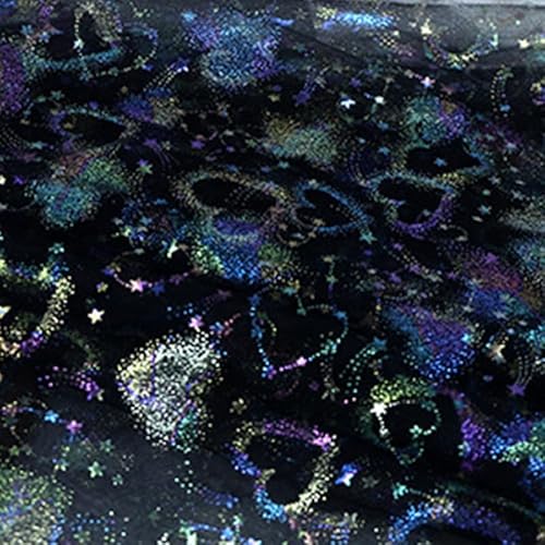 Glitzernetzrolle, 1,5 m x 1 m, schwarzer Glitzer, dekorative Tüllrolle, Netzstoff für Bastelarbeiten, Geschenkverpackungen Glitzernetzrolle, 1,5 m x 1 m, schwarzer Glitzer, dekorative Tüllrolle, Netzstoff für Bastelarbeiten, Geschenkverpackungen von Aoktorkit