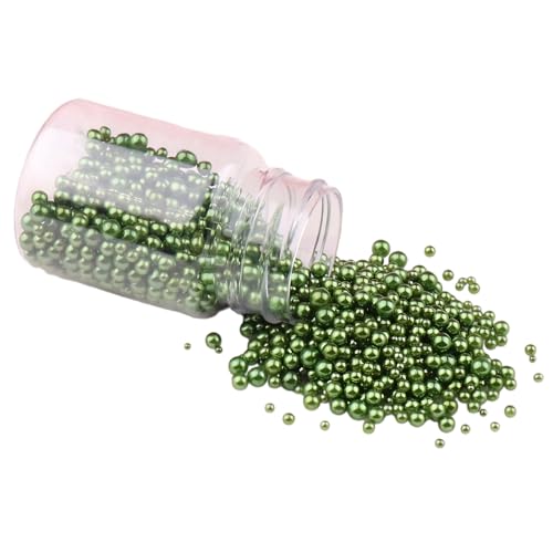 Kunstperlen aus Kunststoff, 3–8 mm, dunkelgrün, rund, lose Perlen zum Basteln, Vasenfüller, Dekoration, 500 Stück Kunstperlen aus Kunststoff, 3–8 mm, dunkelgrün, rund, lose Perlen zum Basteln, Vasenfüller, Dekoration, 500 Stück von Aoktorkit