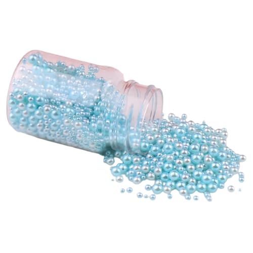 Kunststoffperlen, Kunstperlen, 3–8 mm, hellblau, rund, lose Perlen zum Basteln, Vasenfüller, Dekoration, 500 Stück Kunststoffperlen, Kunstperlen, 3–8 mm, hellblau, rund, lose Perlen zum Basteln, Vasenfüller, Dekoration, 500 Stück von Aoktorkit