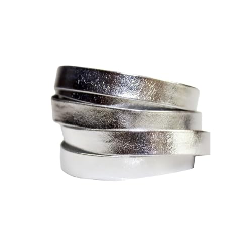 Metallischer Lederstreifen, doppelseitig, PU-Kunstlederband, für Bastelarbeiten, silberfarben, 6 mm x 5 m Metallischer Lederstreifen, doppelseitig, PU-Kunstlederband, für Bastelarbeiten, silberfarben, 6 mm x 5 m von Aoktorkit
