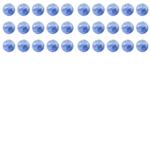 Nähknöpfe aus Kunstharz, rund, 10 mm, für Kleidung, Nähen, DIY-Projekte, Blau, 30 Stück von Aoktorkit