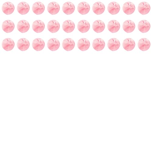 Nähknöpfe aus Kunstharz, rund, 10 mm, für Kleidung, Nähen, DIY-Projekte, Rosa, 30 Stück von Aoktorkit