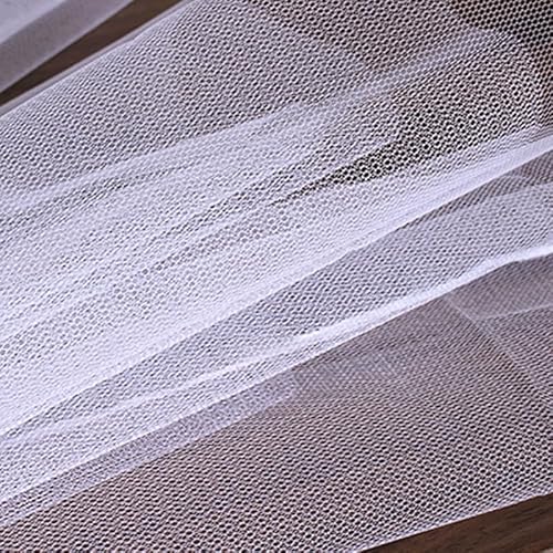 Netzstoff aus Kunstharz mit hoher Härte, 1,8 m x 1 m, weißer Brautschleier, Netzstoff für Hochzeitskleid, Hüte, Zubehör Netzstoff aus Kunstharz mit hoher Härte, 1,8 m x 1 m, weißer Brautschleier, Netzstoff für Hochzeitskleid, Hüte, Zubehör von Aoktorkit