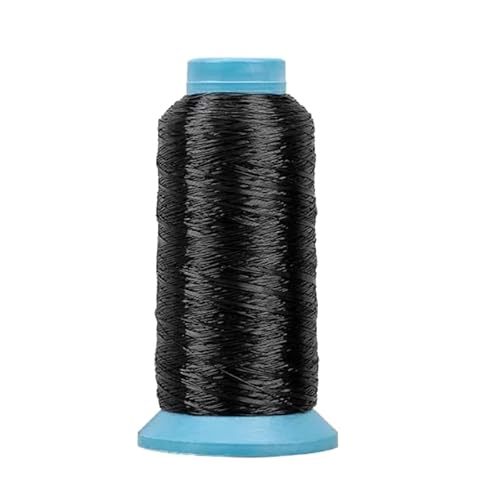Nylon-Nähgarn, 3600 m, 0,25 mm, schwarzes Nylongarn für Stickerei, Schmuckherstellung, Kleidung/Taschen von Aoktorkit