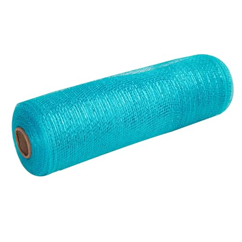 PP-Glitzer-Netzrolle, Metallfolien-Netzband, Glitzer-Tüll-Stoffrolle für Bastelarbeiten, Geschenkverpackungen, 26 cm x 9,1 m, Hellblau PP-Glitzer-Netzrolle, Metallfolien-Netzband, Glitzer-Tüll-Stoffrolle für Bastelarbeiten, Geschenkverpackungen, 26 cm x 9,1 m, Hellblau von Aoktorkit