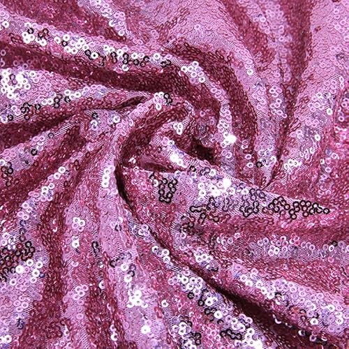 Pailletten-Mesh-Stoff, 50 cm, Rosa, Polsterstoff mit Pailletten, 1,3 m, glitzernd, glitzernd, für Glitzer-Kleidung, DIY-Dekoration Pailletten-Mesh-Stoff, 50 cm, Rosa, Polsterstoff mit Pailletten, 1,3 m, glitzernd, glitzernd, für Glitzer-Kleidung, DIY-Dekoration von Aoktorkit