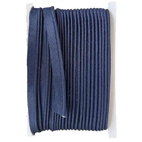 Paspelband aus Polyester, 18 m, dunkelblau, 1,2 cm breit, für Kantennähen, Basteln, Bindung von Aoktorkit