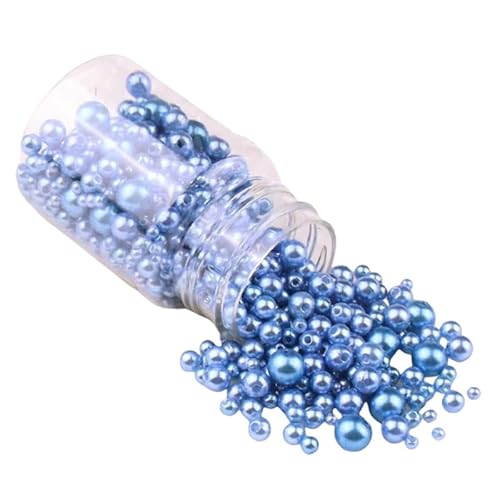 Perlen zum Basteln, 3–8 mm, Denimblau, rund, für Armbänder, Halsketten, Dekoration, 520 Stück von Aoktorkit