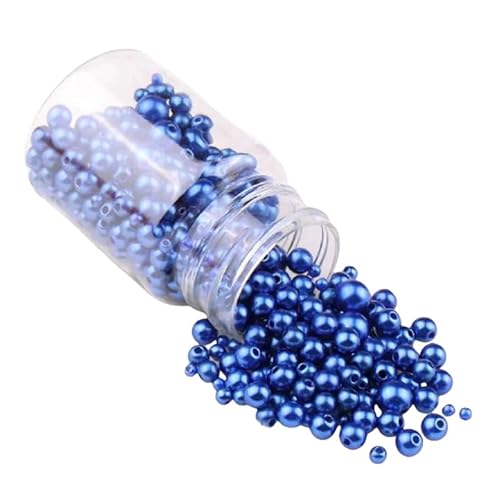 Perlen zum Basteln, 3–8 mm, dunkelblau, rund, für Armbänder, Halsketten, Dekoration, 520 Stück von Aoktorkit