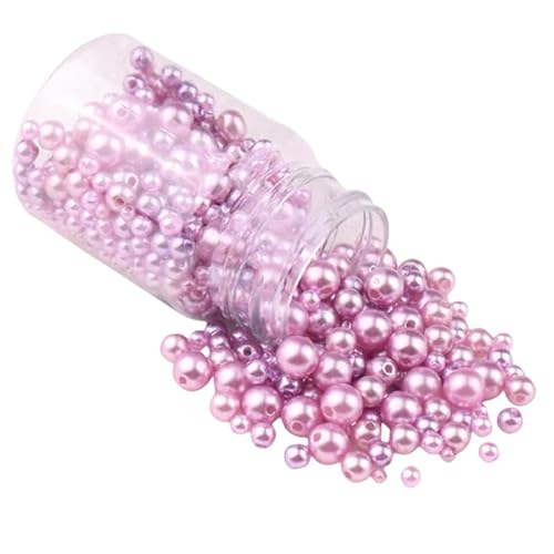 Perlen zum Basteln, 3–8 mm, rund, für Armbänder, Halsketten, Dekoration, Hellviolett, 520 Stück von Aoktorkit