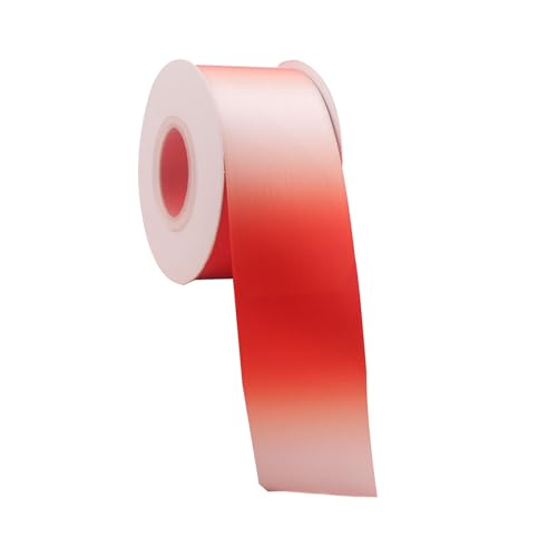 Rotes Farbverlauf, dekoratives Band, doppelseitig, Satinband für Bastelarbeiten, Geschenkverpackungen, 4 cm x 20 Meter Rotes Farbverlauf, dekoratives Band, doppelseitig, Satinband für Bastelarbeiten, Geschenkverpackungen, 4 cm x 20 Meter von Aoktorkit