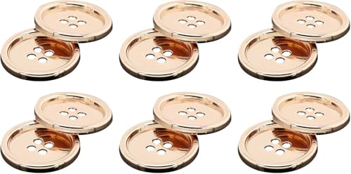 Runde Metallknöpfe mit 4 Löchern, Knöpfe für Kleidung, Nähen, DIY-Projekte, Gold, 13 mm, 10 Stück Runde Metallknöpfe mit 4 Löchern, Knöpfe für Kleidung, Nähen, DIY-Projekte, Gold, 13 mm, 10 Stück von Aoktorkit