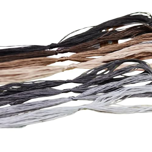 Stickgarn, Maulbeerseide, Kreuzstichgarn, Stickgarn zum Nähen, Knoten, Braun, 8 Stück von Aoktorkit