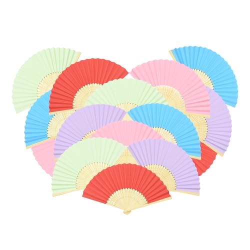 AolKee 15 Stücke fächer bunt, fächer Hochzeitsommer, Handfächer Faltventilator, Farbe fächer, gastgeschenke Hochzeit, Hochzeit deko AolKee 15 Stücke fächer bunt, fächer Hochzeitsommer, Handfächer Faltventilator, Farbe fächer, gastgeschenke Hochzeit, Hochzeit deko von AolKee