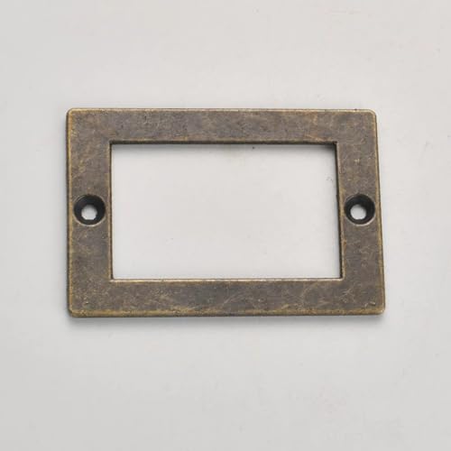 Grenzüberschreitende chinesische Etikettenkarte, altmodische Schubkastenkarte, Zinklegierung Stärke, Haftnotizen Zubehör, Papierständer (antikes Messing) von Aoleegatt