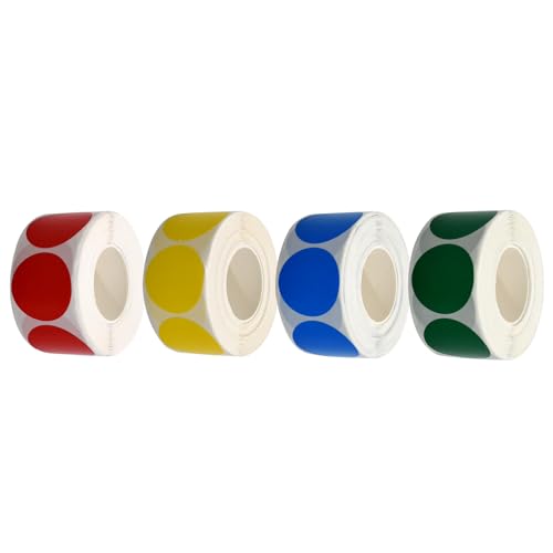 Punktaufkleber 4 Rollen Rot, Gelb, Grün, Blau Codierung Farbige Aufkleber Wasserdicht Abnehmbare Farbige Punktaufkleber Kupferplatte Papier Runde Aufkleber 500 Aufkleber pro Rolle Punktaufkleber 4 Rollen Rot, Gelb, Grün, Blau Codierung Farbige Aufkleber Wasserdicht Abnehmbare Farbige Punktaufkleber Kupferplatte Papier Runde Aufkleber 500 Aufkleber pro Rolle von Aomhrek