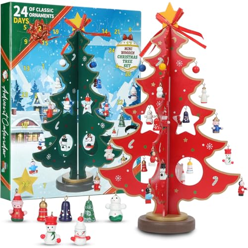 36cm Weihnachtsbaum Adventskalender 2024 Geschenk zu Weihnachten Holz Weihnachtsbaum Dekoration für den Schreibtisch Weihnachtsbaum kit Weihnachtsbaum 3D DIY Weihnachtsbaum 24 süße Mini Ornamente Rot 36cm Weihnachtsbaum Adventskalender 2024 Geschenk zu Weihnachten Holz Weihnachtsbaum Dekoration für den Schreibtisch Weihnachtsbaum kit Weihnachtsbaum 3D DIY Weihnachtsbaum 24 süße Mini Ornamente Rot von Aomiduo