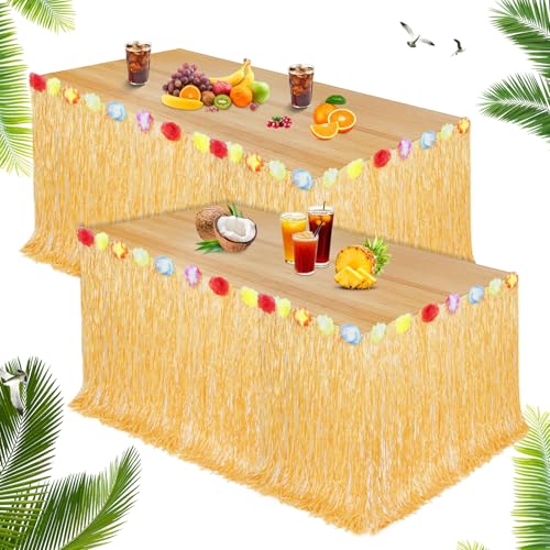 Aomig Hawaii Tischröcke 275x75cm Hawaiian Tischrock 10Pcs Hawaii Party Deko mit Klettverschluss Hawaii-Tischrock zum Zuschneiden für Tropische Hawaii Party Dekorationen Sommer Garden Beach Geburtstag Aomig Hawaii Tischröcke 275x75cm Hawaiian Tischrock 10Pcs Hawaii Party Deko mit Klettverschluss Hawaii-Tischrock zum Zuschneiden für Tropische Hawaii Party Dekorationen Sommer Garden Beach Geburtstag von Aomig