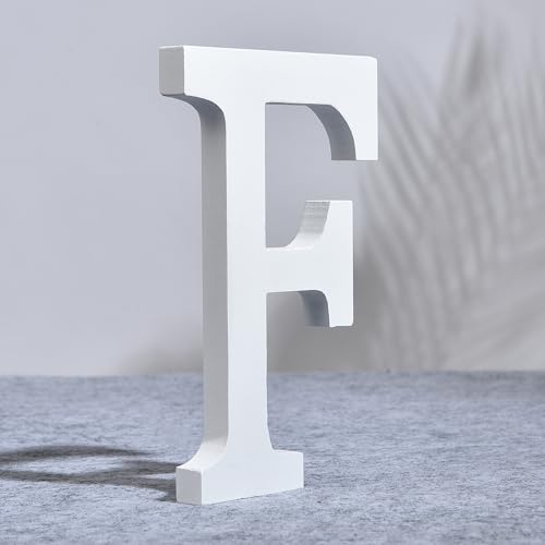 AOOLADA 25,4 cm Holzbuchstabe F für Wanddekoration, große weiße Holz-Buchstaben für DIY Handwerk und Hochzeit Geburtstag Party Dekoration, bemalbare stehende Alphabet-Buchstaben AOOLADA 25,4 cm Holzbuchstabe F für Wanddekoration, große weiße Holz-Buchstaben für DIY Handwerk und Hochzeit Geburtstag Party Dekoration, bemalbare stehende Alphabet-Buchstaben von Aoolada