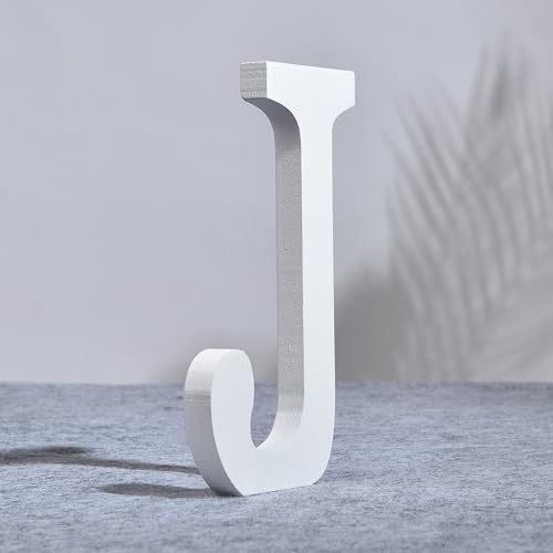 AOOLADA 25,4 cm Holzbuchstabe J für Wanddekoration, große weiße Holz-Buchstaben für DIY Handwerk und Hochzeit Geburtstag Party Dekoration, bemalbare stehende Alphabet-Buchstaben AOOLADA 25,4 cm Holzbuchstabe J für Wanddekoration, große weiße Holz-Buchstaben für DIY Handwerk und Hochzeit Geburtstag Party Dekoration, bemalbare stehende Alphabet-Buchstaben von Aoolada