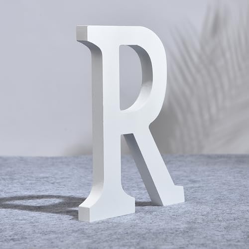 AOOLADA 25,4 cm Holzbuchstabe R für Wanddekoration, große weiße Holz-Buchstaben für DIY Handwerk und Hochzeit Geburtstag Party Dekoration, bemalbare stehende Alphabet-Buchstaben AOOLADA 25,4 cm Holzbuchstabe R für Wanddekoration, große weiße Holz-Buchstaben für DIY Handwerk und Hochzeit Geburtstag Party Dekoration, bemalbare stehende Alphabet-Buchstaben von Aoolada